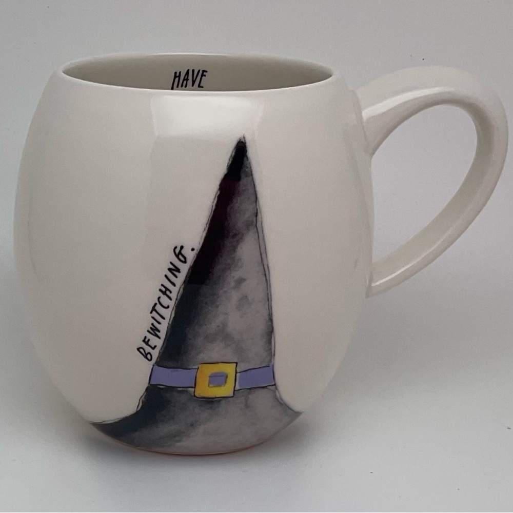 Rae Dunn Bewitching Halloween White Ceramic Mug
